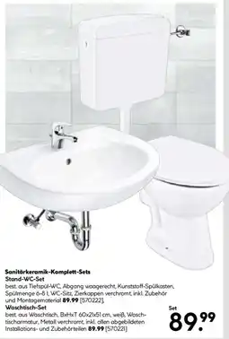 Hellweg Sanitärkeramik-Komplett-Sets Stand-WC-Set o. Waschtisch-Set Angebot