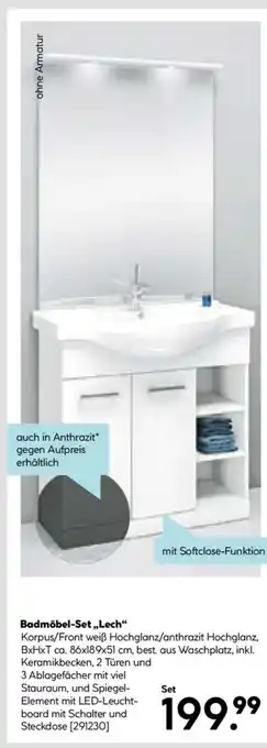 Hellweg Badmöbel-Set ,,Lech“ Angebot