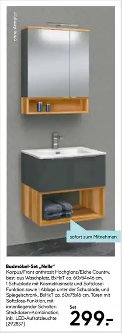 Hellweg Badmöbel-Set „Nelle" Angebot