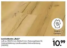 Hellweg Laminatboden,,Basic" Angebot