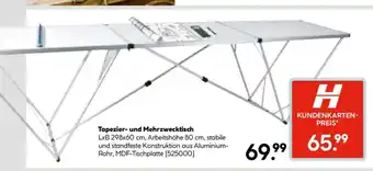 Hellweg Tapezier- und Mehrzwecktisch Angebot
