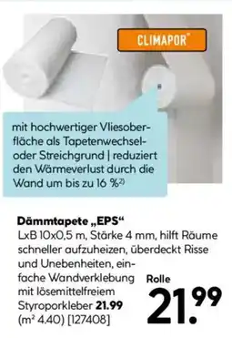 Hellweg CLIMAPOR Dämmtapete,,EPS" Angebot