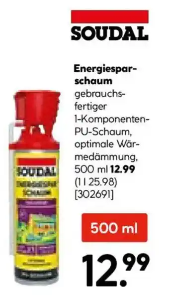 Hellweg SOUDAL Energiesparschaum Angebot