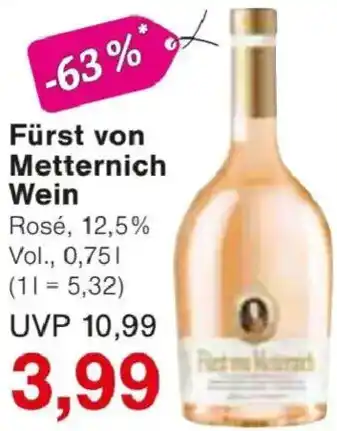 Jawoll Fürst von Metternich Wein Angebot