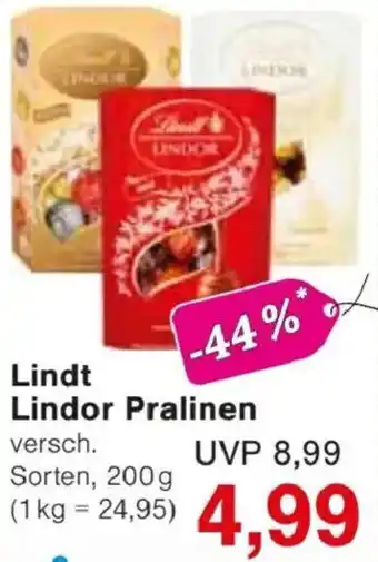 Jawoll Lindt Lindor Pralinen Angebot