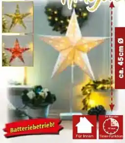 Jawoll LED- Papierstern auf Ständer Angebot
