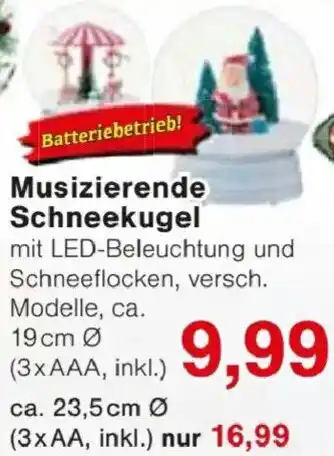 Jawoll Musizierende Schneekugel Angebot