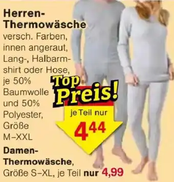 Herren- Thermowäsche
