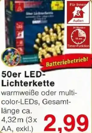 Jawoll 50er LED- Lichterkette Angebot