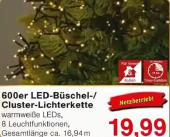 Jawoll 600er LED-Büschel-/ Cluster-Lichterkette Angebot