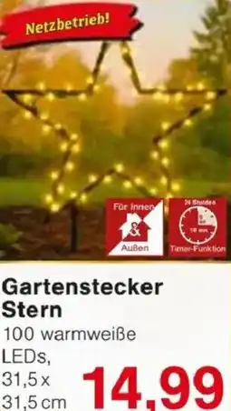 Jawoll Gartenstecker Stern Angebot