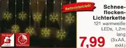 Jawoll Schneeflocken- Lichterkette Angebot