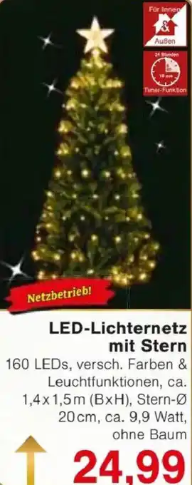 Jawoll LED-Lichternetz mit Stern Angebot