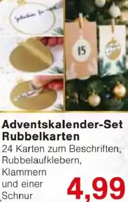 Jawoll Adventskalender-Set Rubbelkarten Angebot