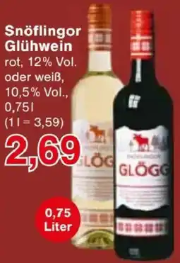 Jawoll Snöflingor Glühwein Angebot