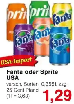 Jawoll Fanta oder Sprite USA Angebot
