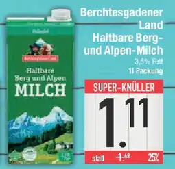 E-Center Berchtesgadener Land Haltbare Berg- und Alpen-Milch Angebot