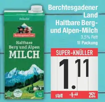 E-Center Berchtesgadener Land Haltbare Berg- und Alpen-Milch Angebot