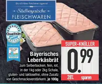 E-Center Bayerisches Leberkäsbrät Angebot