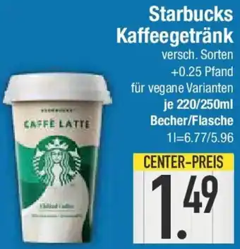E-Center Starbucks Kaffeegetränk Angebot