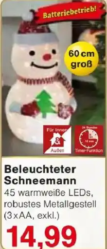 Jawoll Beleuchteter Schneemann Angebot