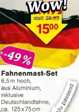 Jawoll Fahnenmast-Set Angebot