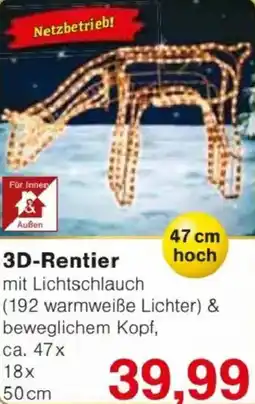 Jawoll 3D-Rentier Angebot