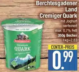 E-Center Berchtesgadener Land Cremiger Quark Angebot