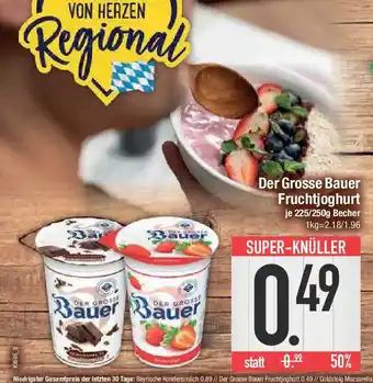 E-Center Der Grosse Bauer Fruchtjoghurt Angebot