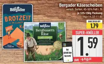 E-Center Bergader Käsescheiben Angebot