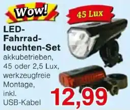 Jawoll LED- Fahrradleuchten-Set Angebot