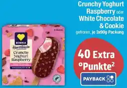 E-Center EDEKA Herzstücke Crunchy Yoghurt Raspberry oder White Chocolate & Cookie Angebot