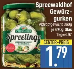E-Center Spreewaldhof Gewürzgurken Angebot