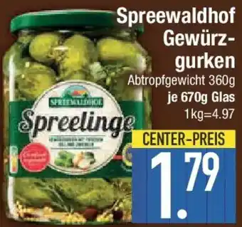 E-Center Spreewaldhof Gewürzgurken Angebot
