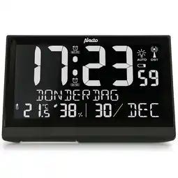 Netto Marken-Discount Alecto AK-70 - Große digitale Uhr mit Thermometer und Hygrometer, schwarz Angebot