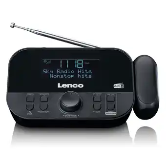 Netto Marken-Discount Lenco CR-615BK - DAB+ und FM-Radiowecker mit Zeitprojektion Angebot