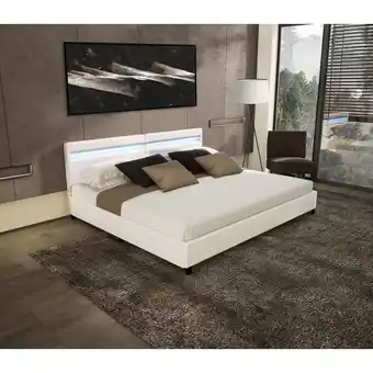 Netto Marken-Discount HOME DELUXE LED Bett Nube mit Schubladen 200x200cm - versch. Ausführungen - mit Matratze - Weiß Angebot