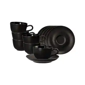 Netto Marken-Discount Seltmann Weiden Espressotassen mit Untertassen Liberty Velvet Black 100 ml 6er Set Angebot