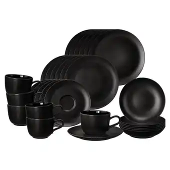 Netto Marken-Discount Seltmann Weiden Kombiservice Liberty Velvet Black 30er Set Angebot