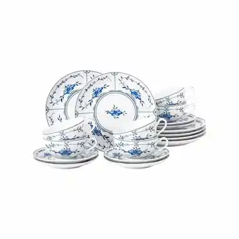 Netto Marken-Discount Seltmann Weiden Teeservice Amina Strohblume 6er Set Angebot