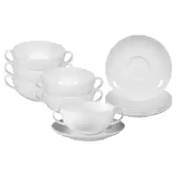 Netto Marken-Discount Seltmann Weiden Suppentassen mit Untertassen Rondo/Liane 360 ml 6er Set Angebot