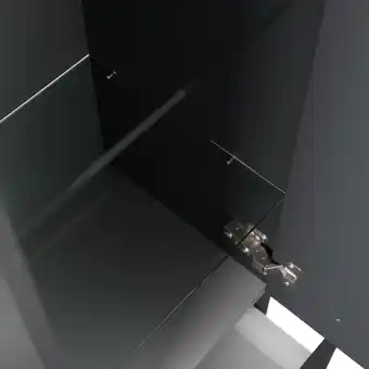 Netto Marken-Discount Hochschrank 120 cm weiss hochglanz mit Glaseinlagen Angebot