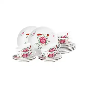 Netto Marken-Discount Seltmann Weiden Teeservice Amina Ostfriesenrose 6er Set Angebot
