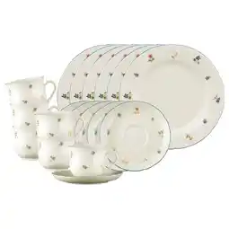 Netto Marken-Discount Seltmann Weiden Kaffeeservice Marieluise Streublume 18er Set Angebot