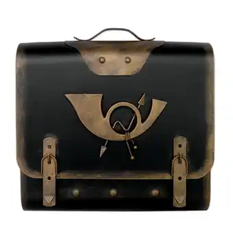 Netto Marken-Discount HMF 511Briefkasten Alter Schulranzen mit Posthorn PH3, 40 x 40 x 9 cm, Gold Angebot