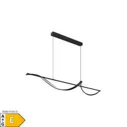 Netto Marken-Discount LED Hängeleuchten, Metall, Schwarz, Höhenverstellbar, L 120 cm Angebot