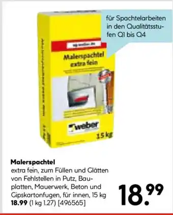 Hellweg weber Malerspachtel Angebot