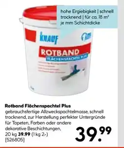 Hellweg KNAUF Rotband Flächenspachtel Plus Angebot