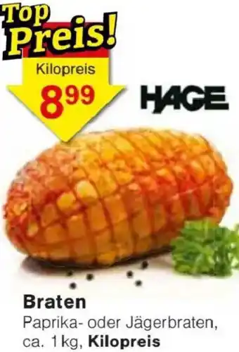 Jawoll HAGE Braten Angebot