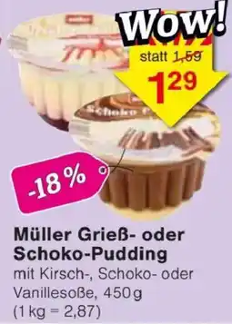 Jawoll Müller Grieß- oder Schoko-Pudding Angebot